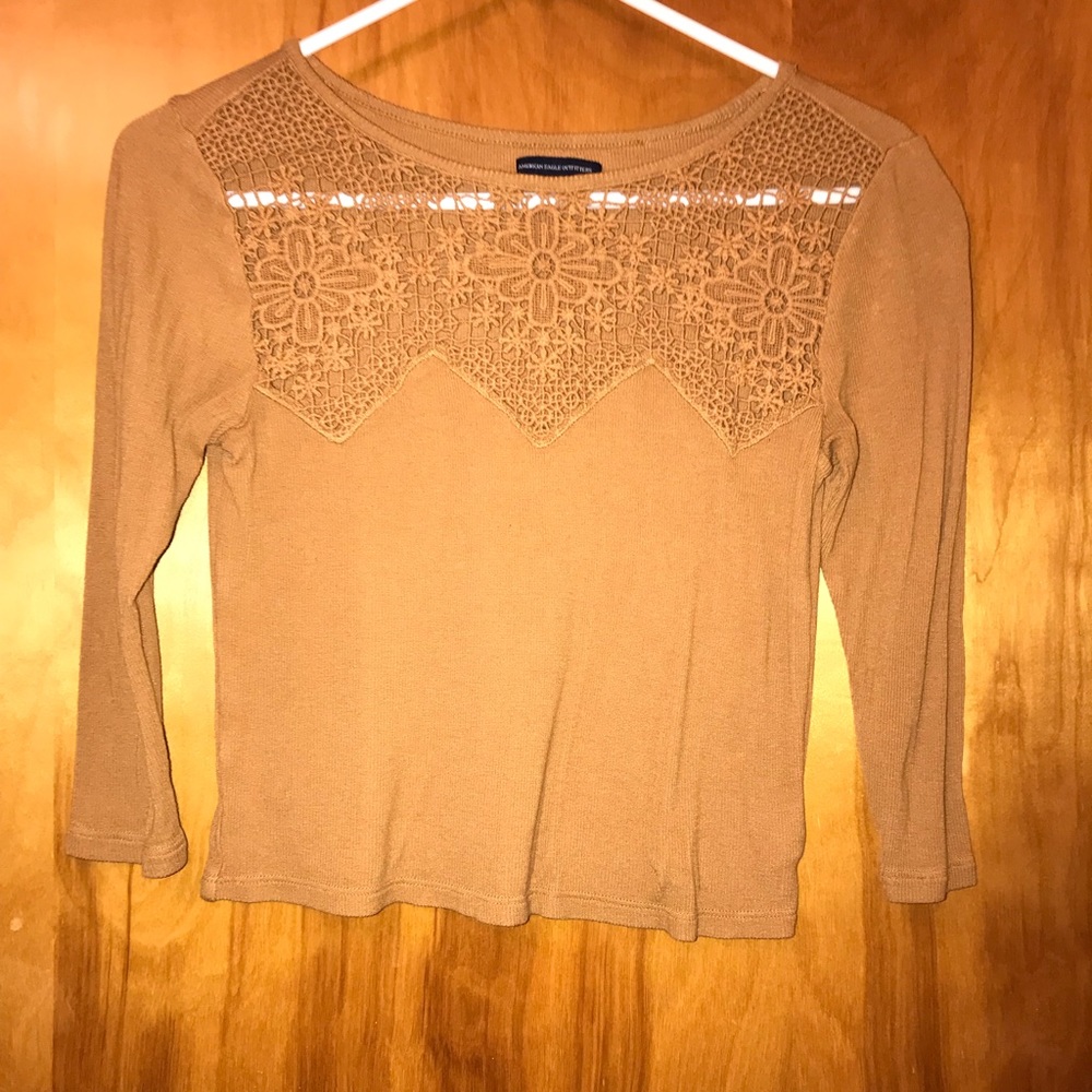 American eagle 3/4 length sleeve shirt